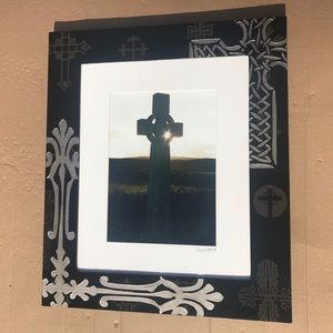 Beautiful print with beautiful cross frame
